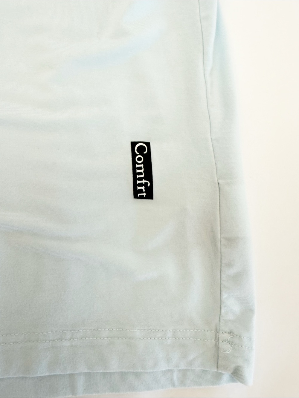 Cmfrt Cloud Lounge Set Tee Shirt Wide Leg Pants Light Baby Blue Two (2) Piece - Picture 7 of 16